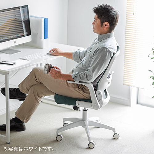 【アウトレット】メッシュチェア ロッキング ランバーサポート 肘跳ね上げ式