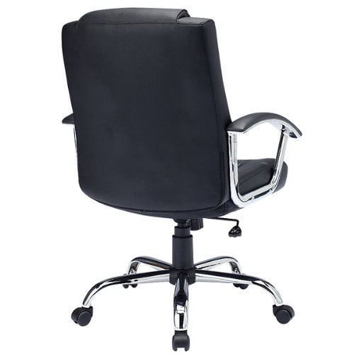 【アウトレット】レザーチェア(スプリットレザー・社長椅子・プレジデントチェア・ローバック・メタルレッグフレーム)