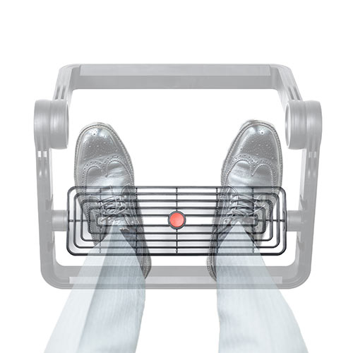 【アウトレット】折りたたみ式 フットレスト 高さ 角度調整