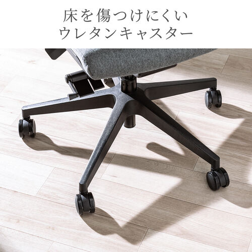 【アウトレット】ファブリックチェア 前傾機能つき ハイバック 4Dアームレスト ヘッドレスト ランバーサポート シンクロロッキング ウレタンキャスター