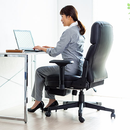 ラグジュアリーで最上級の座り心地❣無段階リクライニングOK♪❤オフィスチェア ラグジュアリーで最上級の座り心地❣無段階リクライニングOK♪❤