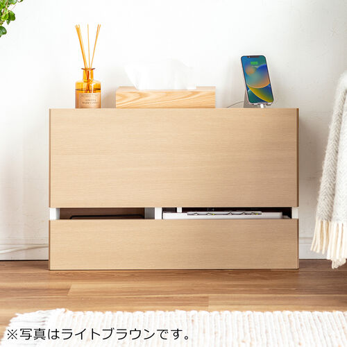 アウトレット】ルーター収納ボックス ケーブルボックス 木製 スリム