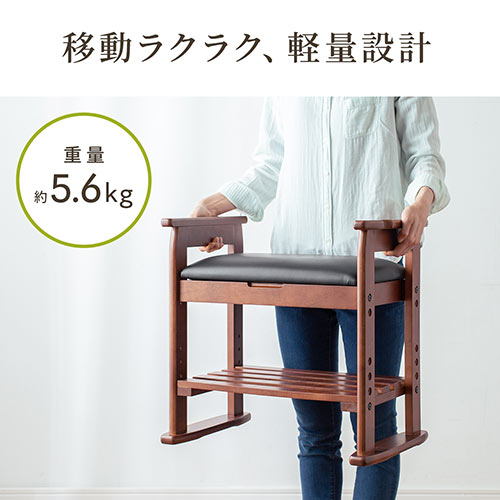 【アウトレット】玄関椅子 玄関チェア 玄関ベンチ スツール 靴収納 腰かけ クッション付き【組立サービス対象品】
