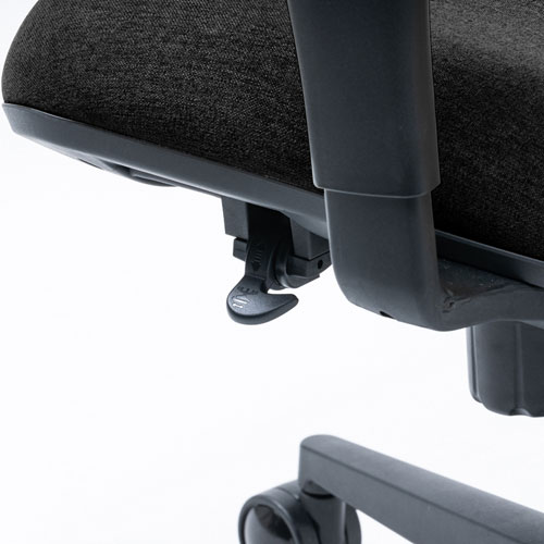 ハイバックオフィスチェア(シンクロロッキング・モールドウレタン・3D可動肘・座面前後調節・背面上下調節・ブラック)