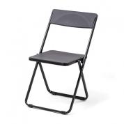 折りたたみ椅子(おしゃれ・フォールディングチェア・スタッキング可能・SLIM・1脚・ブラウン)