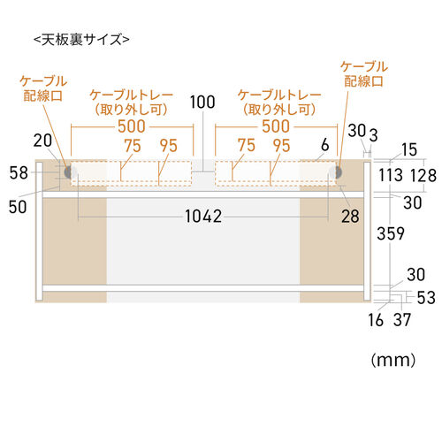 シンプルワークデスク ミーティングテーブル ゲーミングデスク 2色天板 モニタアーム対応 ケーブルトレー付き 組立簡単 横幅140cm 奥行60cm