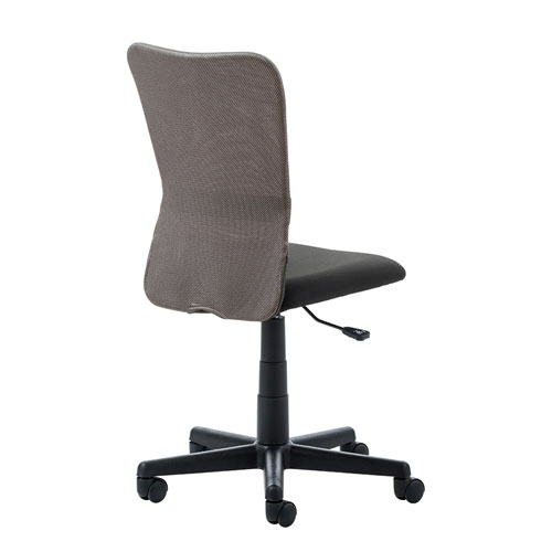 【アウトレット】オフィスチェア(メッシュ・肘なし・ランバーサポート・グレー)