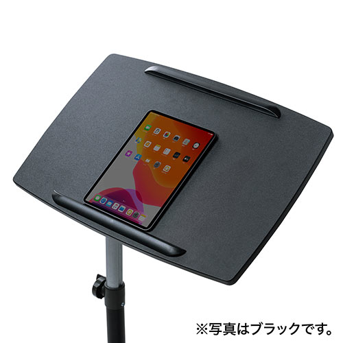 【アウトレット】ノートパソコンデスク(ノートPC台・高さ調整・角度調整・テレワーク・在宅勤務・サイドテーブル・ベッド・ソファーサイド・ホワイト)