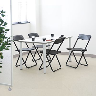 在庫限り 折りたたみ椅子 おしゃれ フォールディングチェア スタッキング可能 Slim 4脚セット レッド Yk Snch006r イス王国