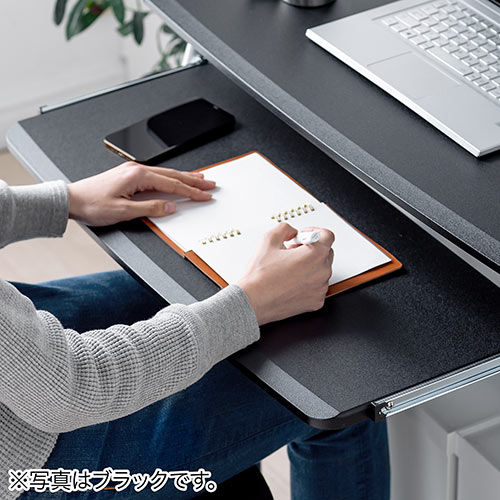 【アウトレット】パソコンデスク(幅75cm・コンパクト・省スペース・プリンター台付・キャスター付・ホワイト)