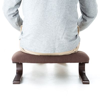 正座椅子 脚のしびれ防止 腰痛対策 ブラウン