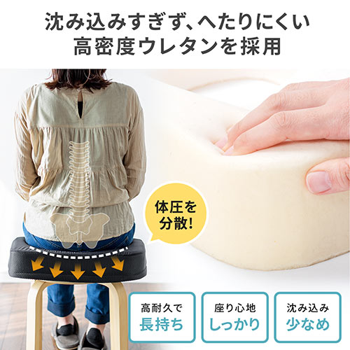 セール 椅子用クッション 高さ8 5cm 高密度ウレタン 接触冷感生地 カバー取り外し可能 裏面滑り止め 洗濯可能 テレワーク 在宅勤務 座布団 Yk Snccs3 イス王国