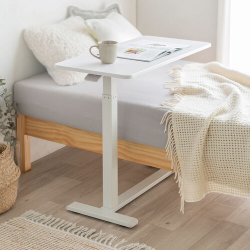 アウトレット】サイドテーブル ガス圧昇降式 幅80cm 奥行40cm 低床