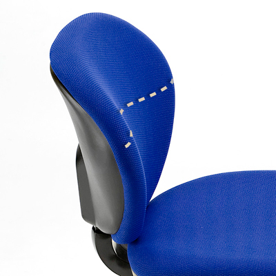 【アウトレット】オフィスチェア(ロッキング機能付・ブルー)