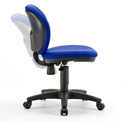 【アウトレット】オフィスチェア(ロッキング機能付・ブルー)