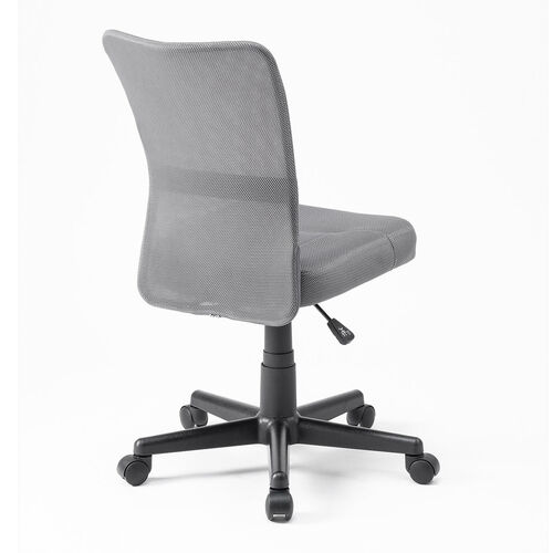 【アウトレット】極厚クッション オフィスチェア ミドルバック メッシュ背もたれ グレー