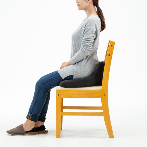 椅子用クッション(高さ7cm・高反発モールドウレタン・裏面滑り止め・テレワーク・在宅勤務)