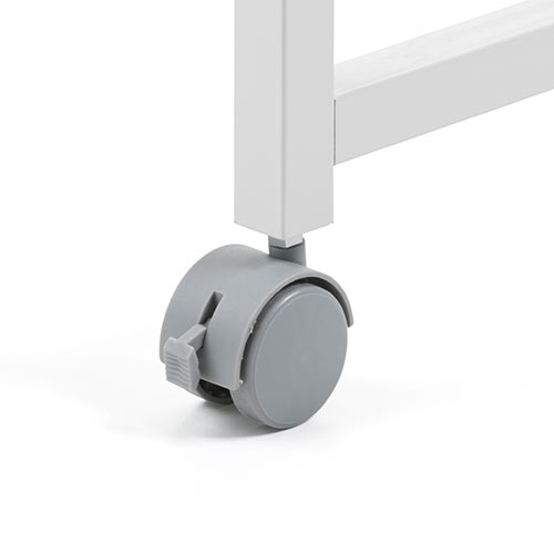 【アウトレット】キャスター付きワークデスク(幅100cm・奥行60cm・高さ70cm・ホワイト)