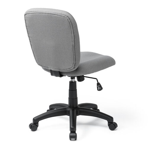 オフィスチェア 布張り ロッキング機能 キャスター付き グレー