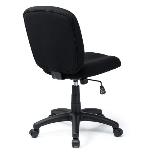 防汚 防傷 オフィスチェア 布張り キャスター付き ブラック