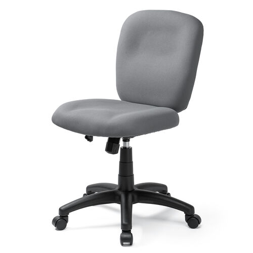 防汚 防傷 オフィスチェア 布張り ロッキング機能 キャスター付き グレー
