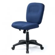 防汚 防傷 オフィスチェア 布張り ロッキング機能 キャスター付き ネイビー