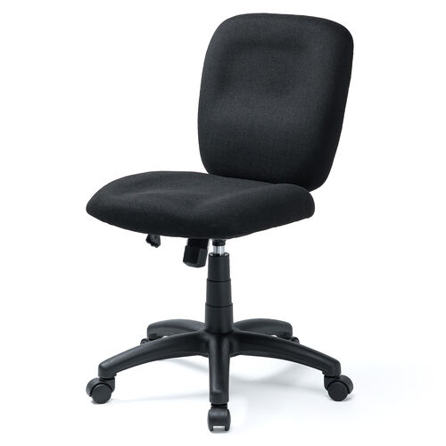【アウトレット】オフィスチェア 布張り ロッキング機能 キャスター付き ブラック