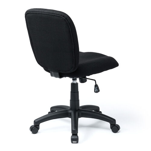 【アウトレット】オフィスチェア 布張り ロッキング機能 キャスター付き ブラック