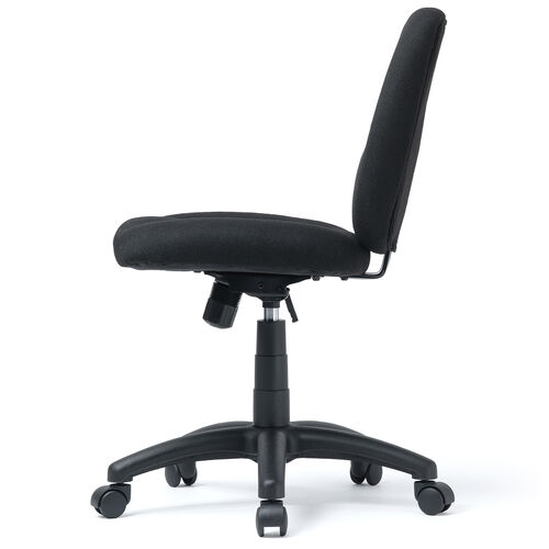 【アウトレット】オフィスチェア 布張り ロッキング機能 キャスター付き ブラック