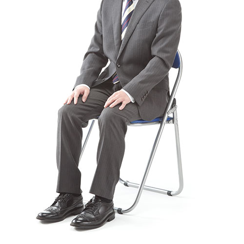 【アウトレット】折りたたみ椅子 3脚セット ブルー