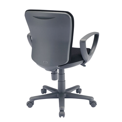 オフィスチェア 事務椅子 モールドウレタンクッション 低ホルムアルデヒド ロッキング機能 アームレスト付き ブラック