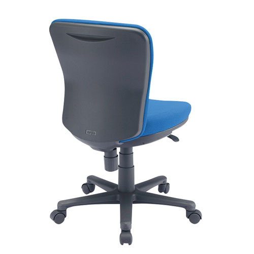 オフィスチェア 事務椅子 モールドウレタン 低ホルムアルデヒド ロッキング機能 ブルー