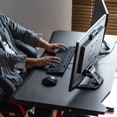 【アウトレット】ゲーミングデスク 幅1200mm 奥行600mm