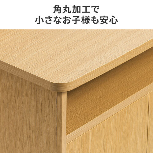 【アウトレット】ルーター収納ボックス 目隠しボックス モデム収納 ラック ケーブルボックス コード収納 木製 扉付き 電話台 幅48cm ダークブラウン