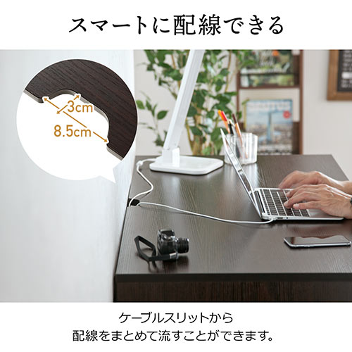 【アウトレット】引き出し付きパソコンデスク 幅120cm 奥行60cm 高さ72cm ワークデスク